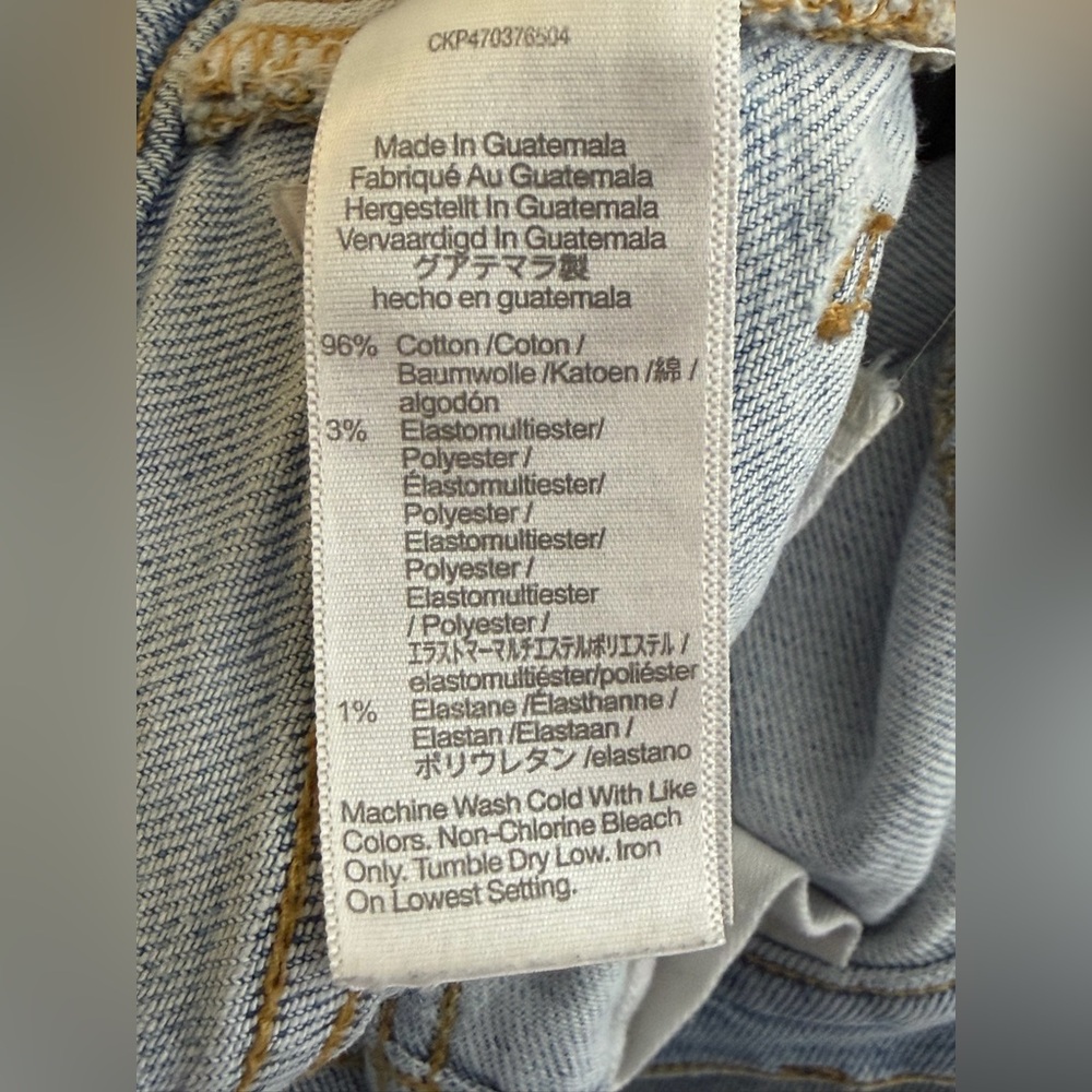 Madewell Women’s The Perfect Vintage Straight Jean High Rise Button Fly Size 25 - Picture 10 of 11